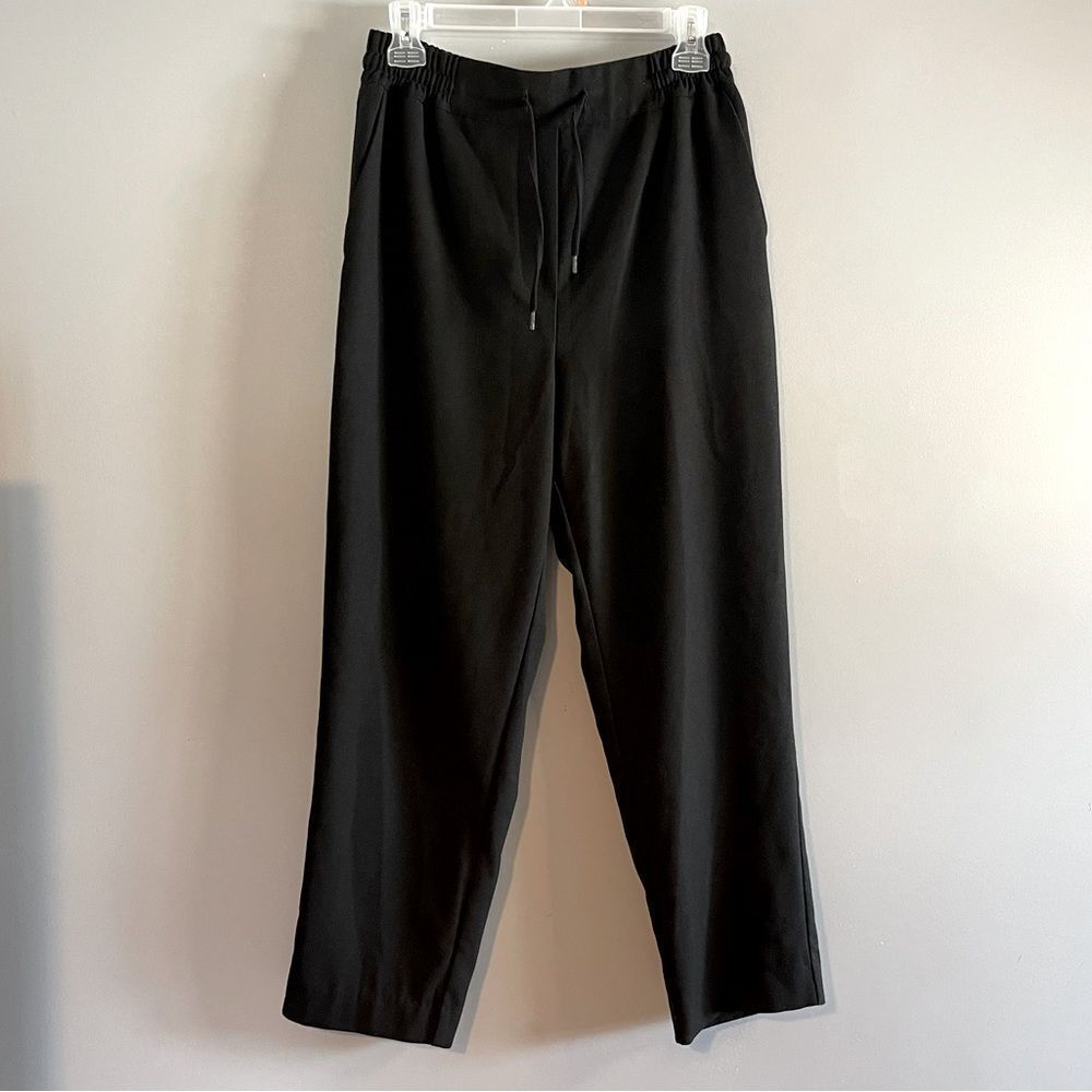 ZARA Textured Black Jogger Pants | SZ M